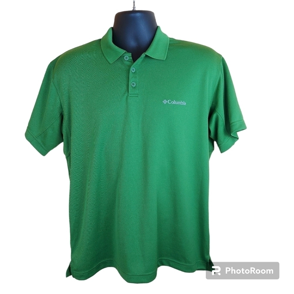 🍄3/50$🍄 COLUMBIA Omni-Shade men's hiking golf tennis casual polo Size M